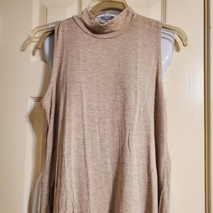 LOGO Layers Mock Sleeveless Top